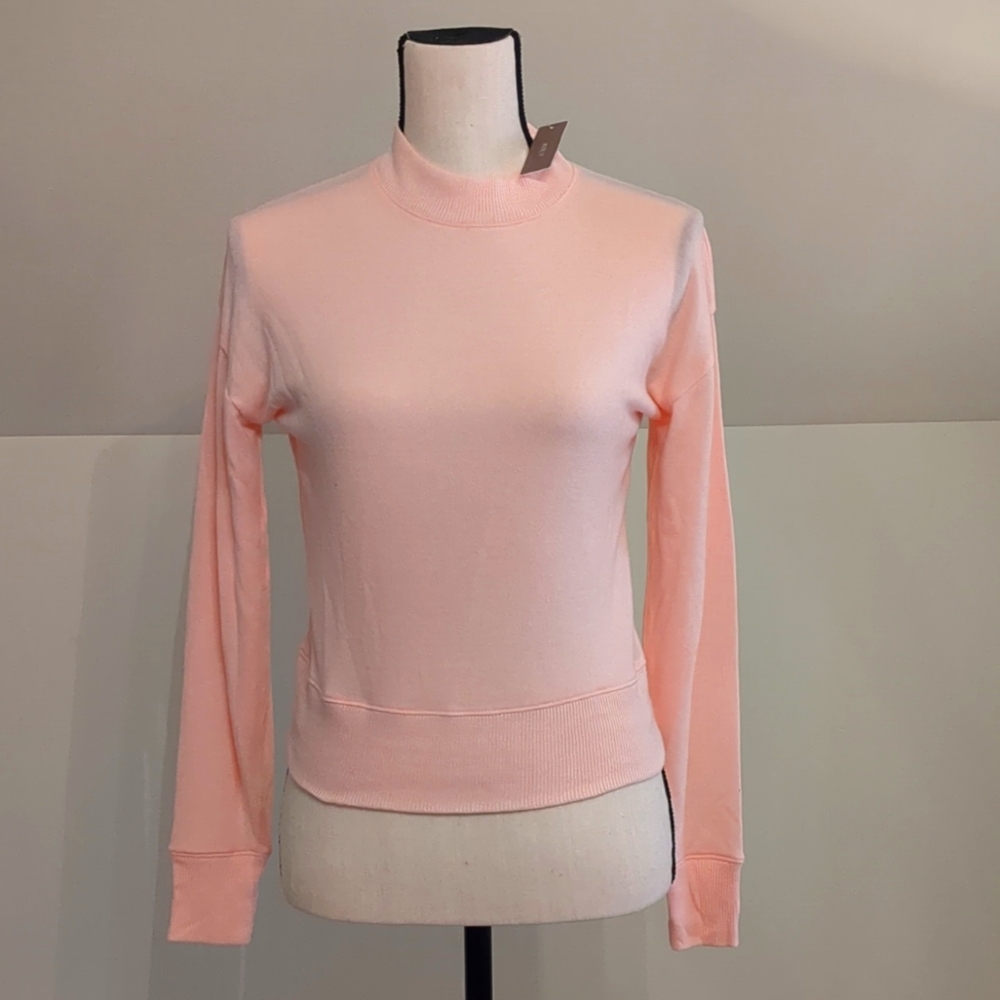 J. Crew Pink Mock Neck Sweater; Size XXS; New/Never Worn/Tags Still On